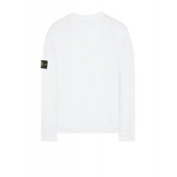 Stone Island 63750 Autumn Winter Hoodie Fleecewear White