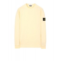 Stone Island 64450 Fall Winter Men‘s Cotton Sweatshirt Lemon