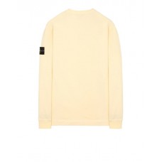 Stone Island 64450 Fall Winter Men‘s Cotton Sweatshirt Lemon