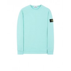 Stone Island 64450 Fall Winter Men‘s Cotton Sweatshirt Aqua