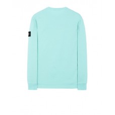 Stone Island 64450 Fall Winter Men‘s Cotton Sweatshirt Aqua