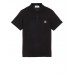 Stone Island 2CS17 Fall Winter Short Sleeve Polo T Shirts In Stretch Black