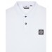 Stone Island 2CS17 Fall Winter Short Sleeve Polo T Shirts In Stretch White