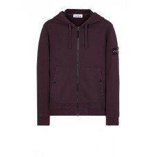 Stone Island 61620 Autumn Winter Sweatshirt Fleecewear Dark Burgundy