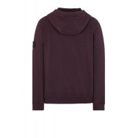 Stone Island 61620 Autumn Winter Sweatshirt Fleecewear Dark Burgundy