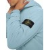 Stone Island 64151 Fall Winter Hooded Sweatshirt In Cotton Fleece Sky Blue