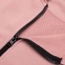 Stone Island 64251 Fall Winter Full Zipper Hooded Sweatshirt In Cotton Fleece Pink