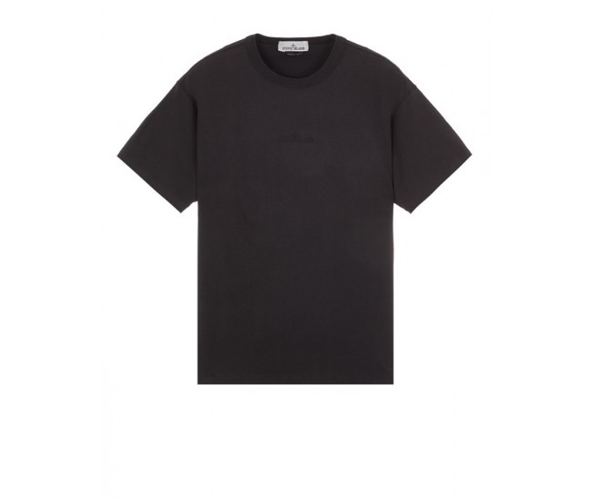 Stone Island 20444 Summer Fall Short Sleeve T Shirt Cotton Black