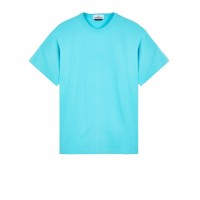 Stone Island 20444 Summer Fall Short Sleeve T Shirt Cotton Turquoise