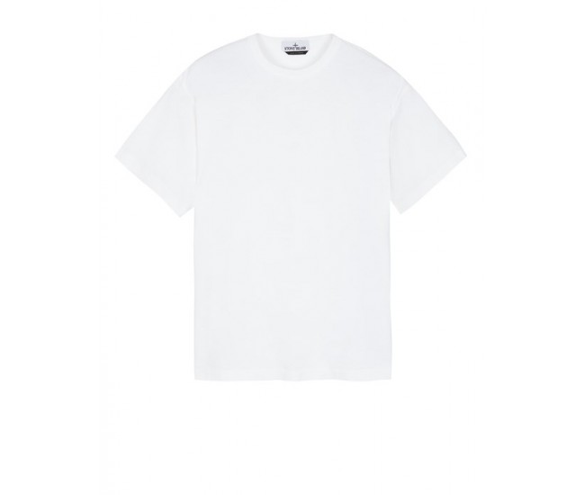 Stone Island 20444 Summer Fall Short Sleeve T Shirt Cotton White