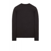 Stone Island 22713 Long Sleeve T Shirt In Cotton Jersey Black