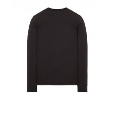 Stone Island 22713 Long Sleeve T Shirt In Cotton Jersey Black