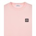 Stone Island 22713 Long Sleeve T Shirt In Cotton Jersey Pink Quartz