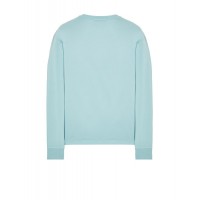 Stone Island 22713 Long Sleeve T Shirt In Cotton Jersey Sky Blue