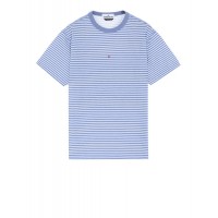 Stone Island 233X9 Short Sleeve T Shirt In Pigment Printed Cotton Jersey Lavender