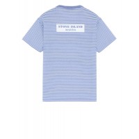 Stone Island 233X9 Short Sleeve T Shirt In Pigment Printed Cotton Jersey Lavender