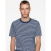 Stone Island 233X9 Short Sleeve T Shirt In Pigment Printed Cotton Jersey Marine Blue