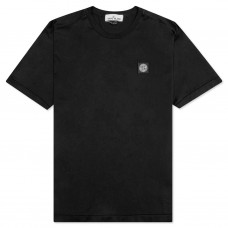 Stone Island 24113 Spring Summer Short Sleeve Shirt In Cotton Black