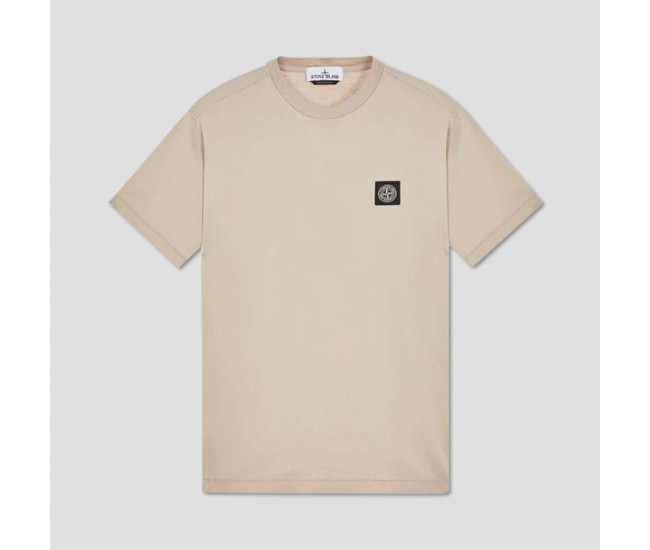 Stone Island 24113 Spring Summer Short Sleeve Shirt In Cotton Dove Gray