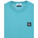 Stone Island 24113 Spring Summer Short Sleeve Shirt In Cotton Turquoise