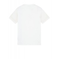 Stone Island 24113 Spring Summer Short Sleeve Shirt In Cotton White