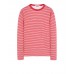 Stone Island 244X9 Long Sleeve T Shirt In Cotton Jersey Coral