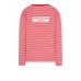 Stone Island 244X9 Long Sleeve T Shirt In Cotton Jersey Coral