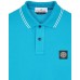 Stone Island 2CS17 Fall Winter Short Sleeve Polo T Shirts In Stretch Turquoise