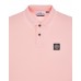 Stone Island 2CS18 Fall Winter Short Sleeve Polo T Shirts In Stretch Cotton Pink