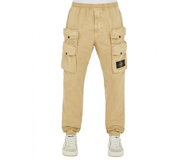 Stone Island 314WA Pants Brushed Cotton Canvas Beige