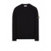 Stone Island 550D8 Sweater In Ribbed Soft Cotton Black