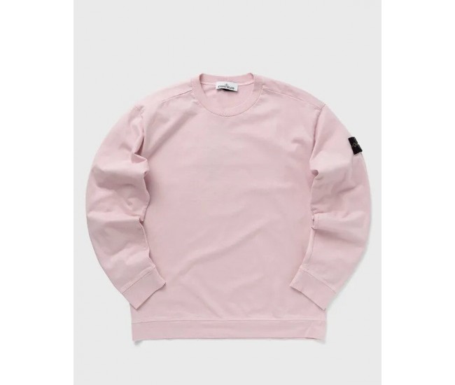 Stone Island 61340 Cotton Junior Crewneck Sweatshirt Pink Quartz