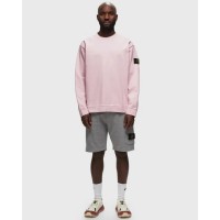 Stone Island 61340 Cotton Junior Crewneck Sweatshirt Pink Quartz