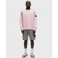 Stone Island 61340 Cotton Junior Crewneck Sweatshirt Pink Quartz