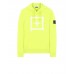 Stone Island 65894 Fall Winter Hoodie Sweatshirt In Cotton Lemon