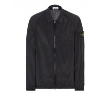 Stone Island Over Shirt 12321 Nylon Metal Garment-Dyed Black