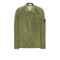 Stone Island Over Shirt 12321 Nylon Metal Garment-Dyed Olive Green