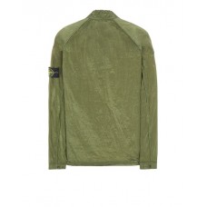 Stone Island Over Shirt 12321 Nylon Metal Garment-Dyed Olive Green