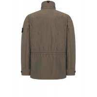 Stone Island 40922 Outdoor Jacket Matte Polyester Nylon Oliver Green