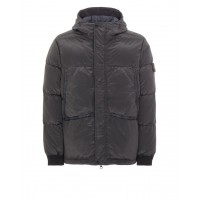 Stone Island 44508 Hooded Jacket Nylon Metal Black