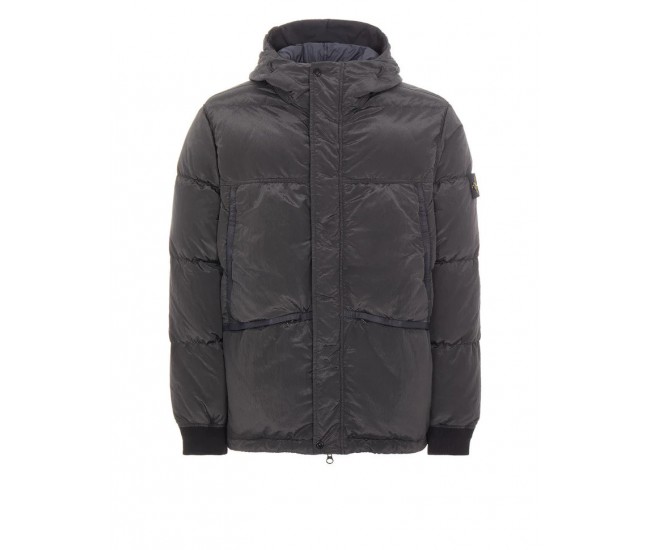 Stone Island 44508 Hooded Jacket Nylon Metal Black