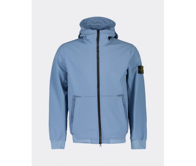 Stone Island Q0122 Soft Shell-R_e.Dye® Technology Jacket Blue