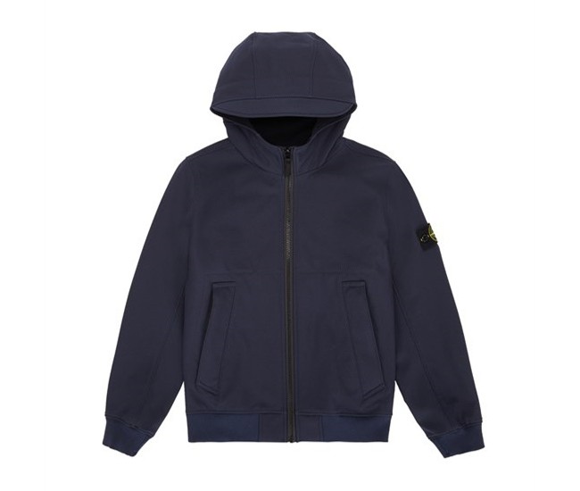 Stone Island Q0122 Soft Shell-R_e.Dye® Technology Jacket Dark Blue