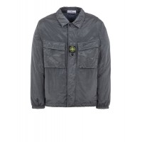 Stone Island Q0819 Fall Winter Jackets Nylon Metal Fabric Lead Gray